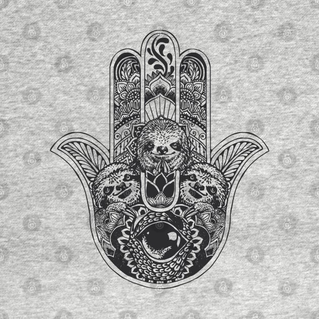 Hamsa Hand Sloth by huebucket